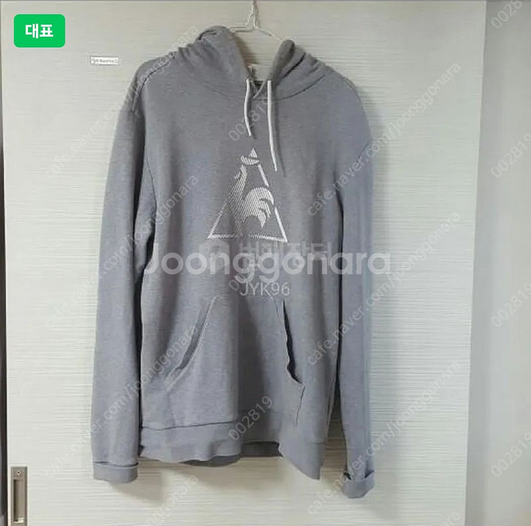 해외수입 르꼬끄 그레이 스포티 후드티 (XL)--0