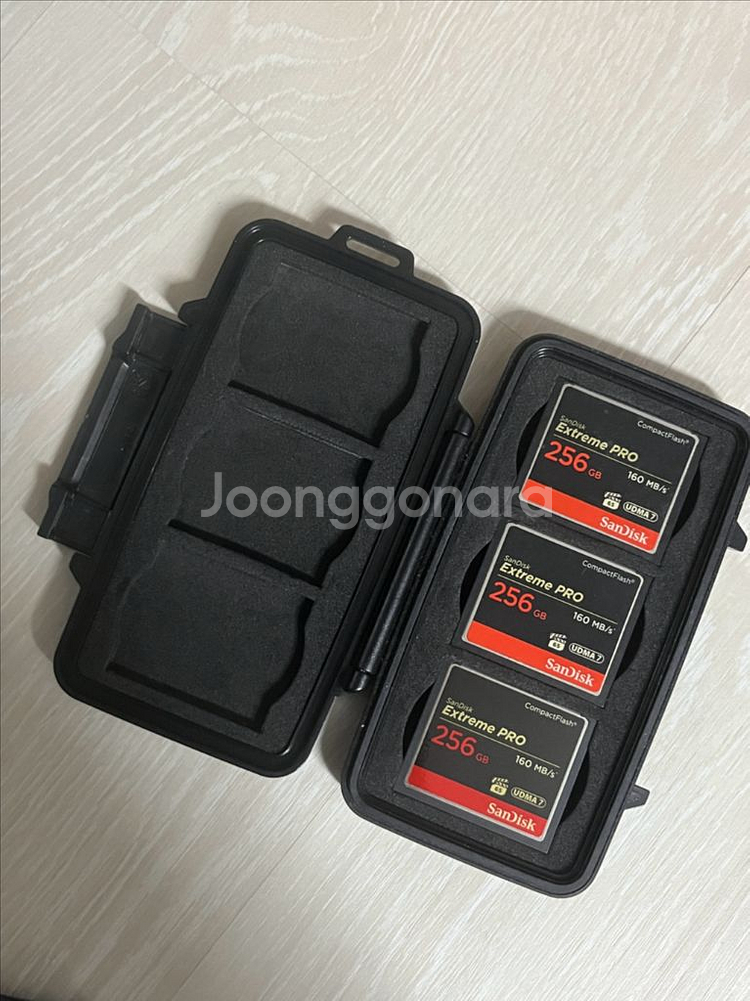 샌디스크 CF 256GB+펠리칸케이스 일괄판매--0