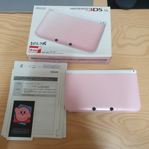 닌텐도 3ds xl 핑크 신품급 박스 세트