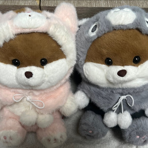 (새상품)후드 코스튬 시바 시팅 30cm 인형판매합니다