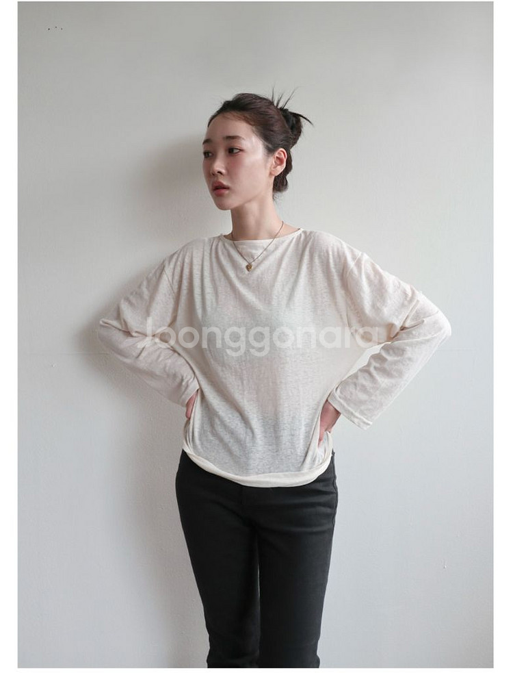 쉬이즈큐트 Pure boat neck T--0