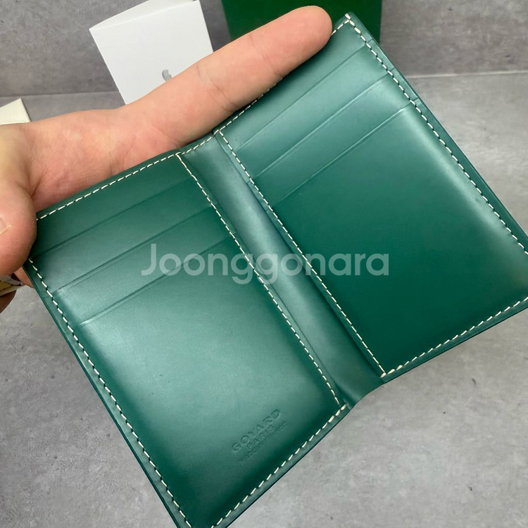 [정품]고야드 생피에르 카드지갑 그린--2