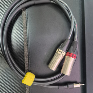3.5 to 뉴트릭 XLR 수 Y AUX케이블 1M