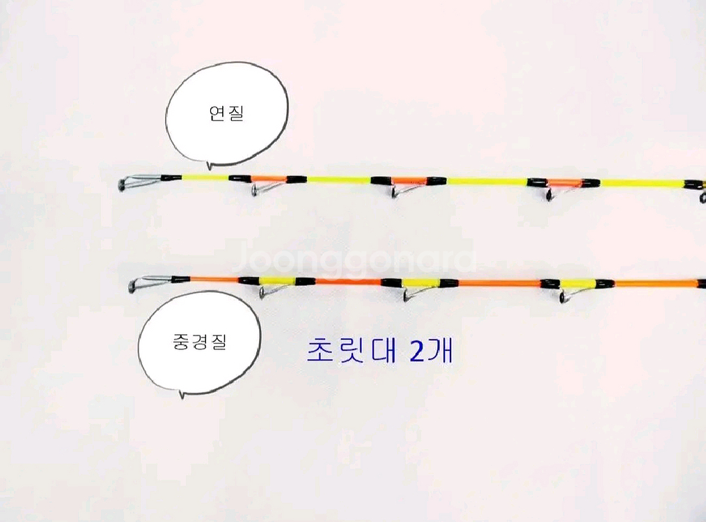 해우심해갈치낚시대,4.8~6.2m,후지가이드(초릿대2개--5