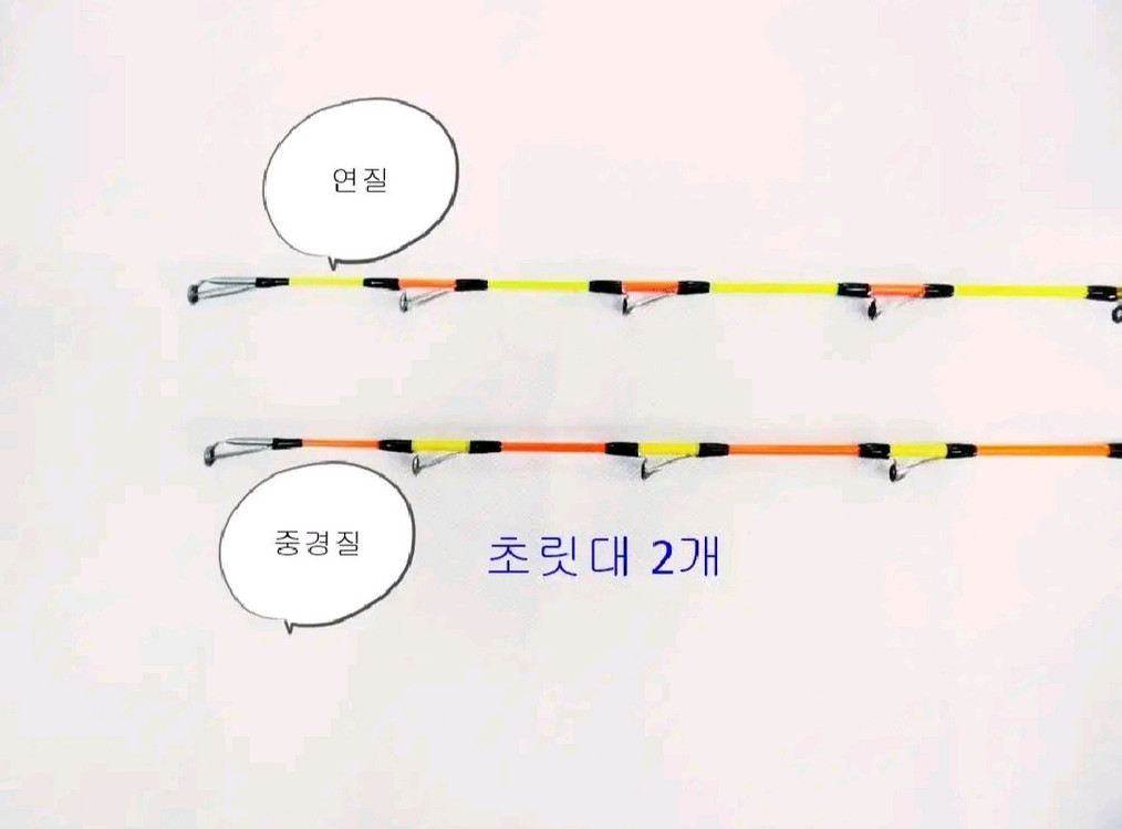 해우심해갈치낚시대,4.8~6.2m,후지가이드(초릿대2개--5
