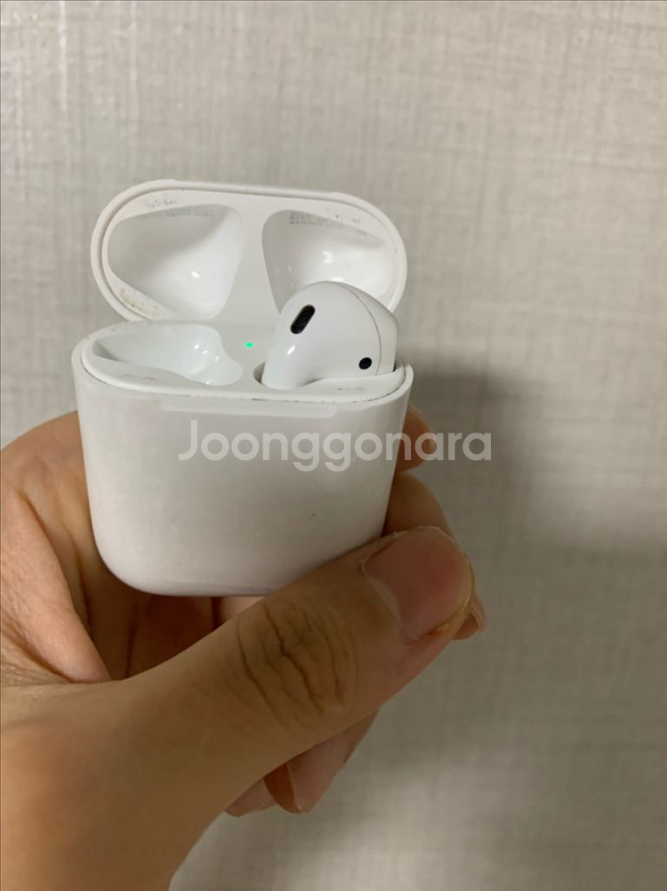 에어팟 2세대 본체 및 오른쪽 유닛--0
