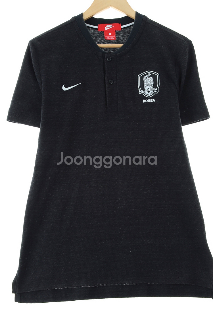(L) 나이키 반팔 카라 티셔츠 축구 한국 국대--0