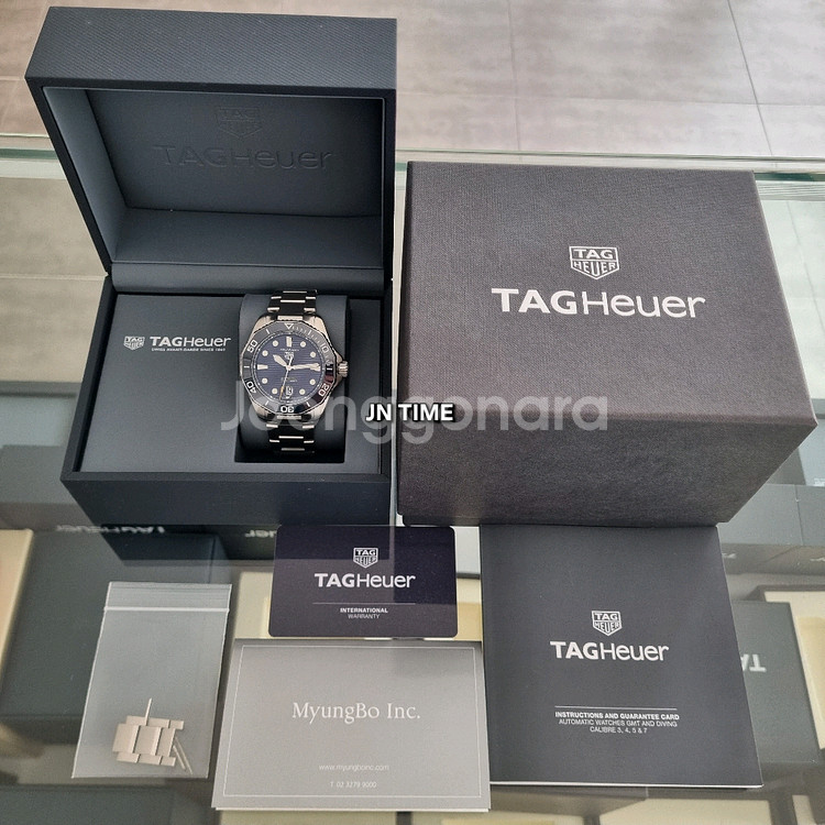 태그호이어 준신형 아쿠아레이서 43mm 청판--8