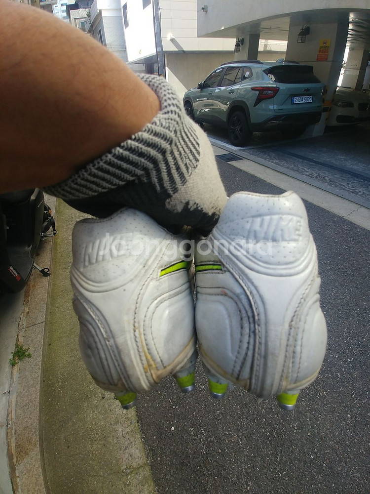 나이키 레전드 SG 265m 화이트색--3