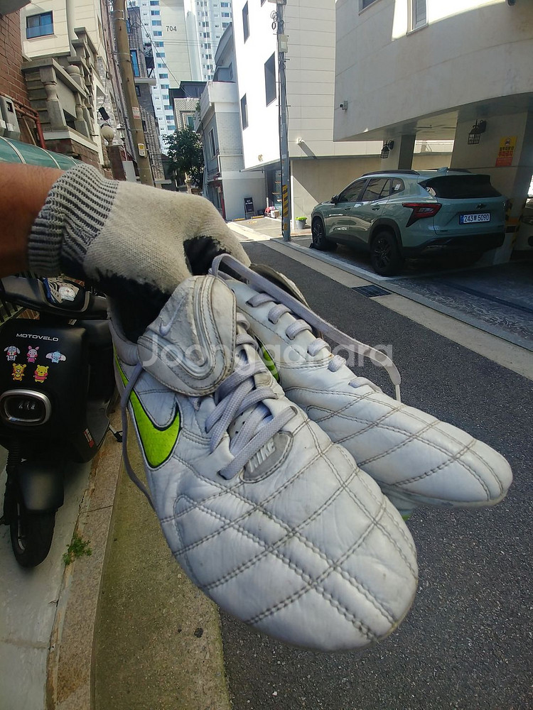 나이키 레전드 SG 265m 화이트색--5