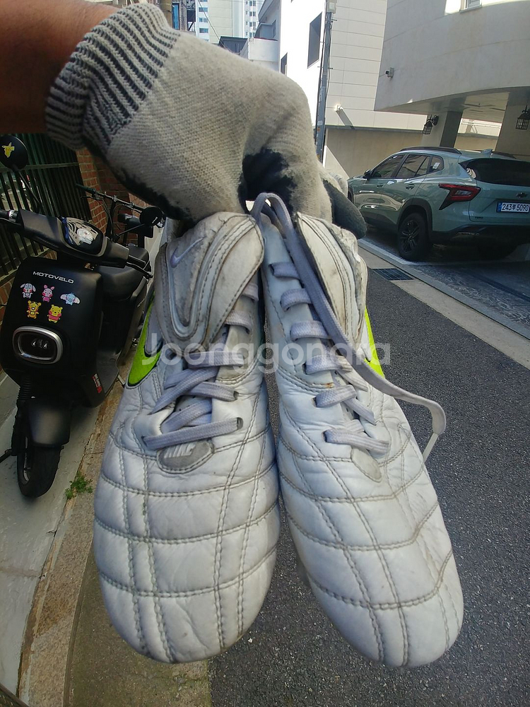 나이키 레전드 SG 265m 화이트색--4