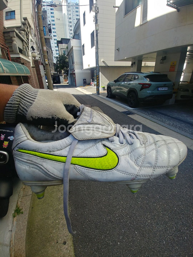 나이키 레전드 SG 265m 화이트색--6