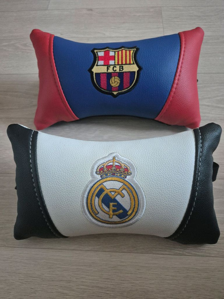 제닉스 게이밍의자 차량용 목쿠션 레알마드리드 바르셀로나--0