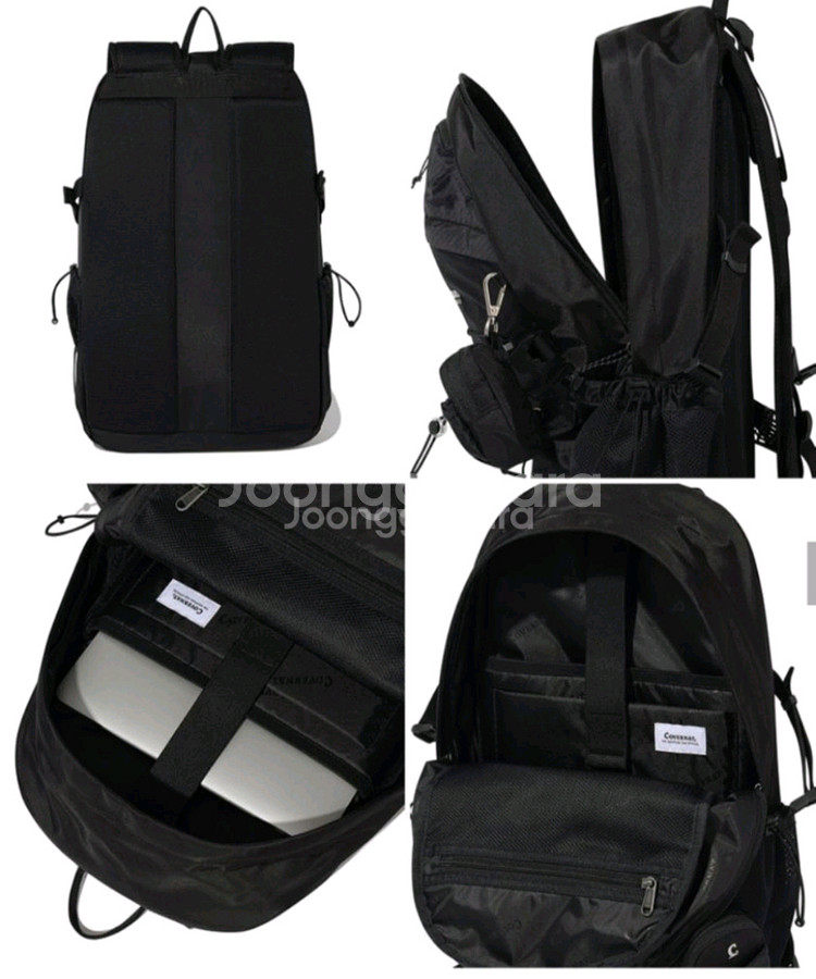 커버낫 라이트 스트링 백팩 Black--7
