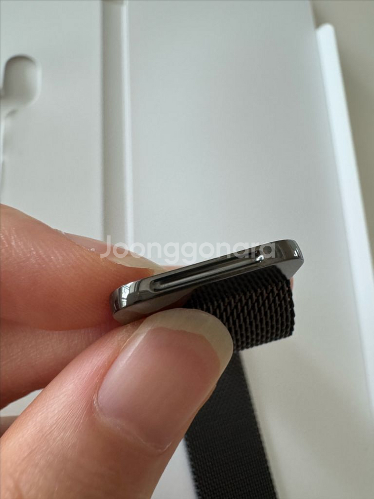 정품 애플워치 밀레니즈루프 41mm 블랙 a급 풀박--5