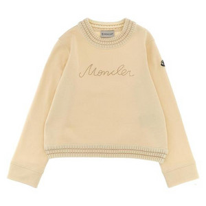 MONCLER ENFANT 로고 자수 스웨트셔츠