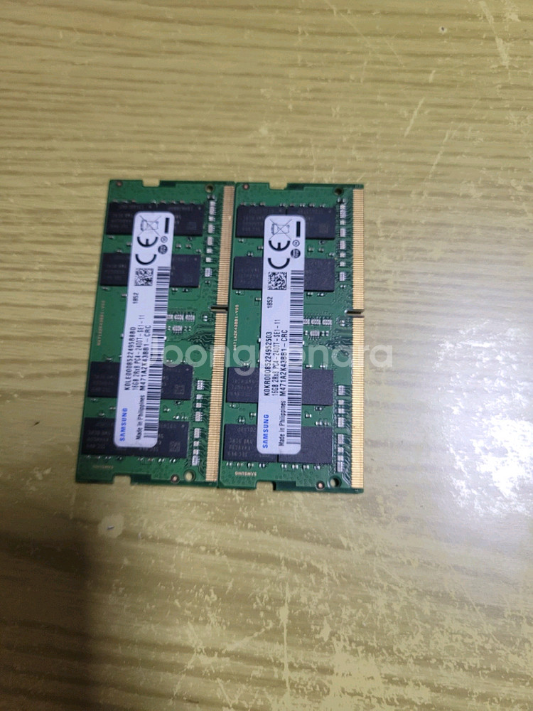 노트북용 삼성 ddr4 16g 2개 합 32g--0