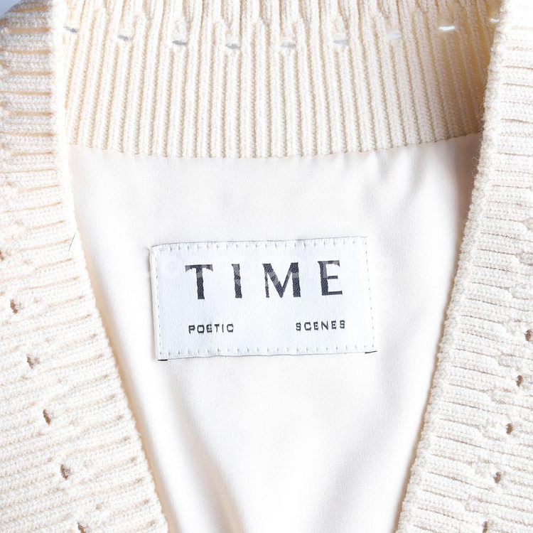 [S]타임 린넨블렌드 베이지 브이넥 퍼프소매 반팔 가디--5