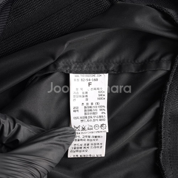 [S]타임 블랙 브이넥 블루종 집업 재킷 점퍼--6