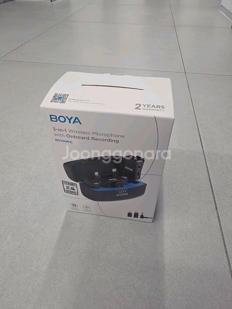 BOYA 2채널 무선마이크 BOYAMIC--2