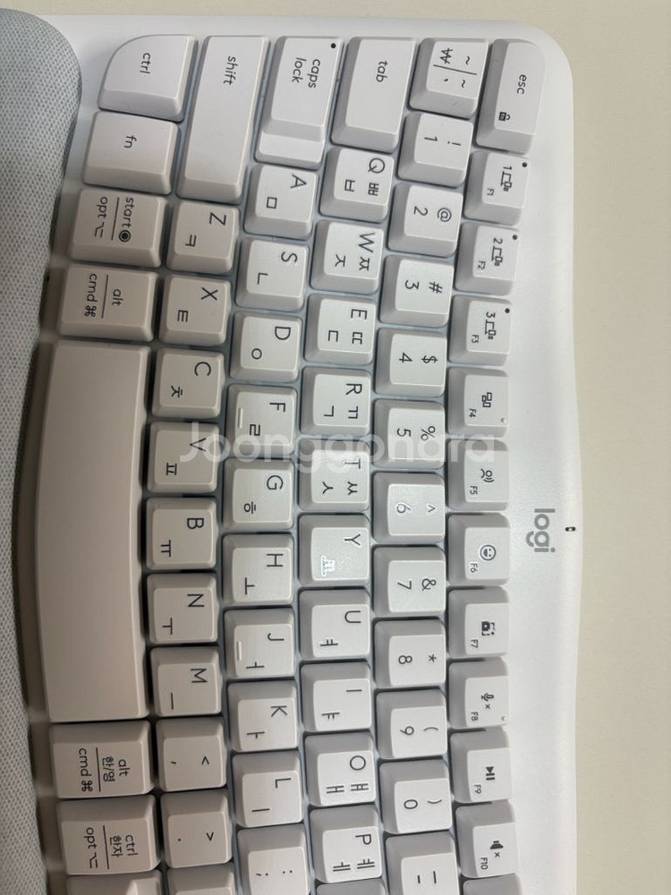 로지텍 wave keys 인체공학 무선키보드--5