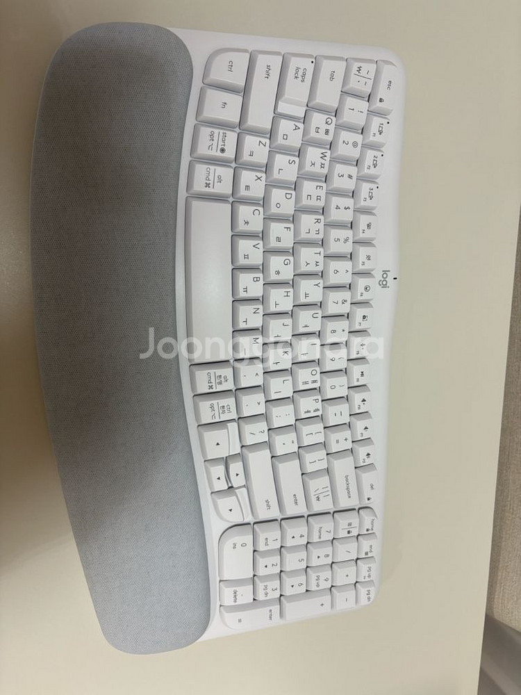 로지텍 wave keys 인체공학 무선키보드--3
