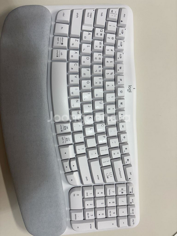 로지텍 wave keys 인체공학 무선키보드--6