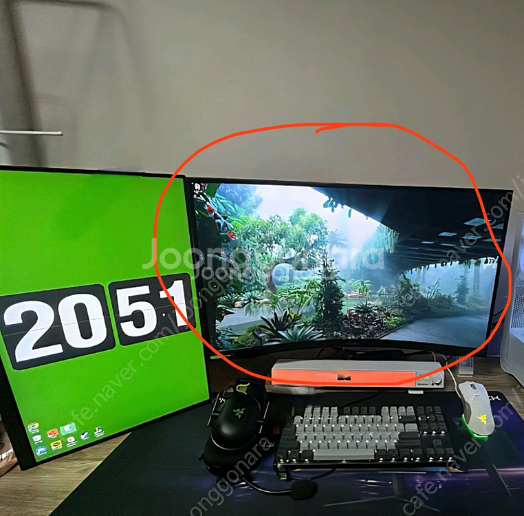 오디세이 g7 32인치 커브드 모니터--0