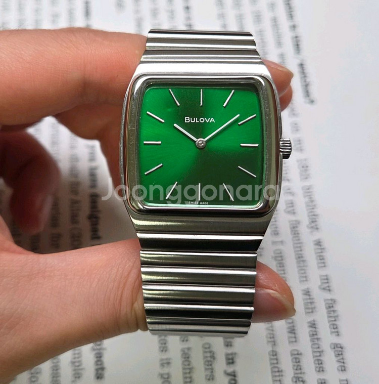 빈티지 부로바 테레비 사각탱크형 그린썬레이 수동 브레이--2