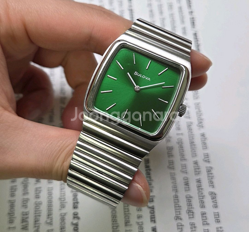 빈티지 부로바 테레비 사각탱크형 그린썬레이 수동 브레이--4