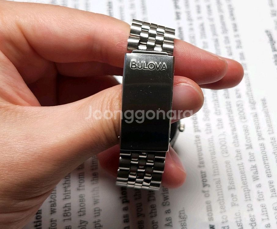 부로바 마린스타 데이데이트 샴골판 각베젤 콤비쿼츠 쥬빌--9