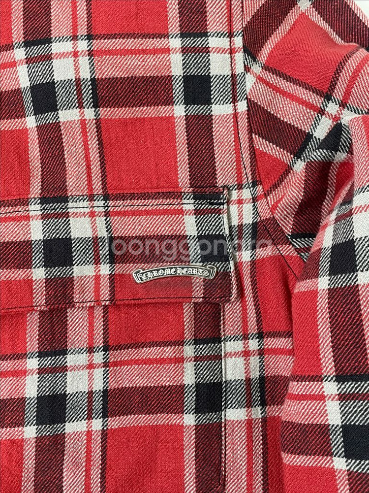 새상품 25FW 크롬하츠 플란넬 암플로랄 셔츠자켓 XL--2