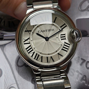 까르띠에 발롱블루 42mm 스틸 오토매틱 브레이슬릿 v