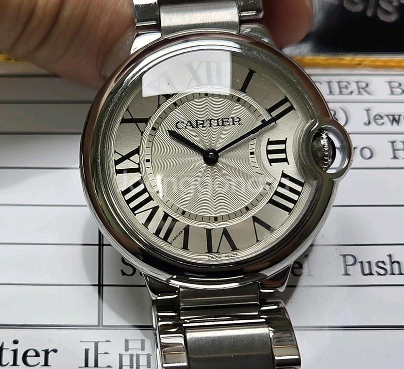 까르띠에 발롱블루 42mm 스틸 오토매틱 브레이슬릿 v--1