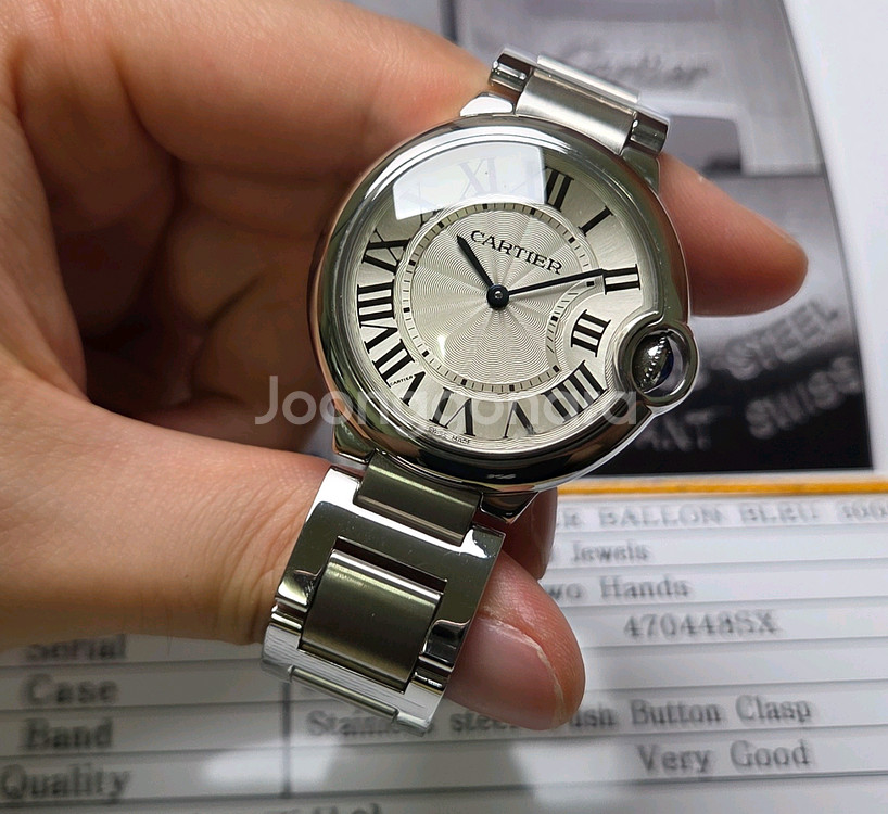 까르띠에 발롱블루 42mm 스틸 오토매틱 브레이슬릿 v--3