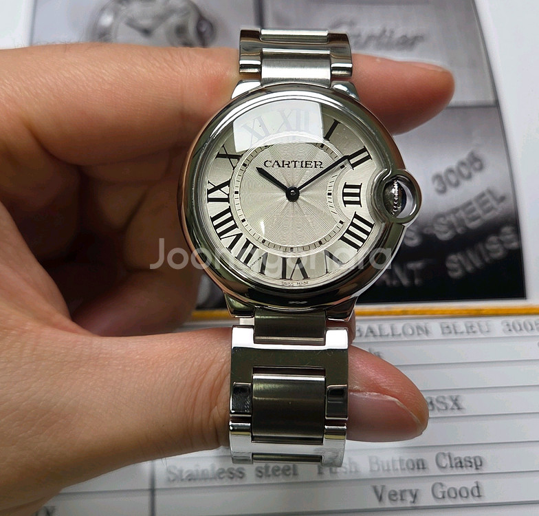 까르띠에 발롱블루 42mm 스틸 오토매틱 브레이슬릿 v--2