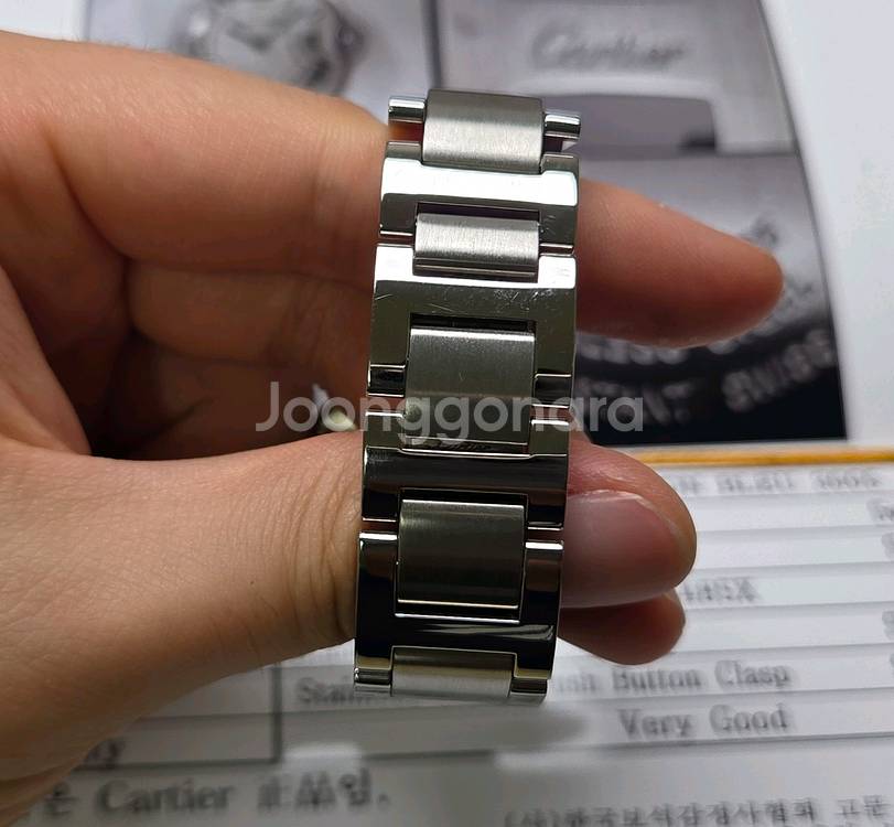 까르띠에 발롱블루 42mm 스틸 오토매틱 브레이슬릿 v--7