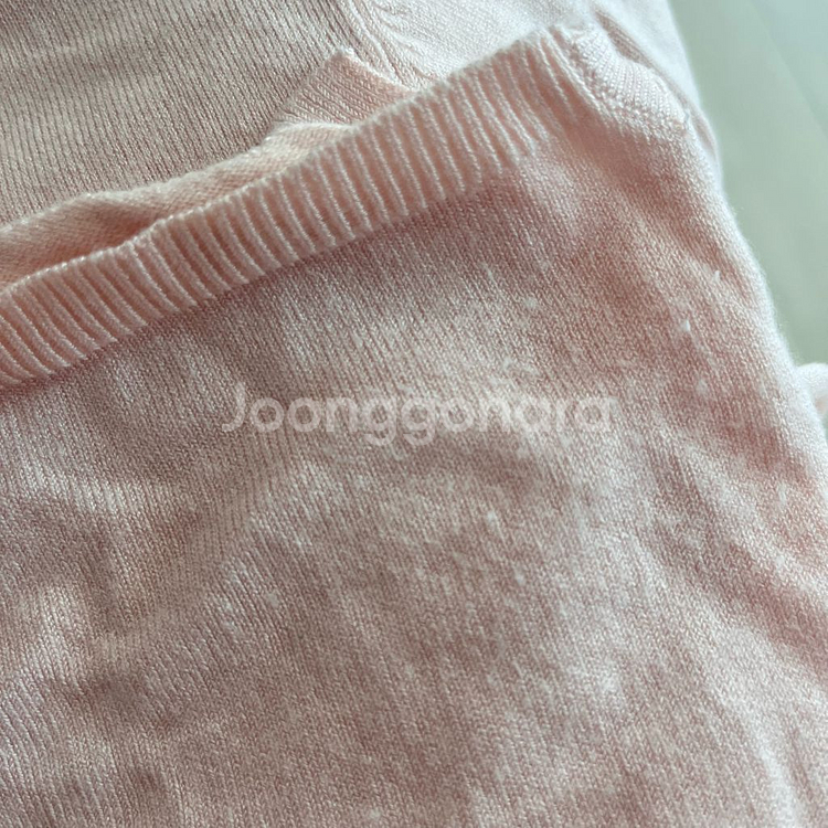 연분홍색 자라 니트 긴팔 슬림핏 여리핏 빈티지 에이블리--2