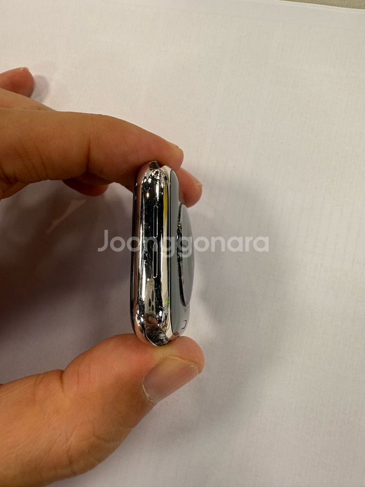 애플워치6시리즈 44mm 실버 스테인리스(박스포함)--4