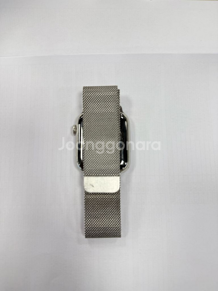 애플워치6시리즈 44mm 실버 스테인리스(박스포함)--6