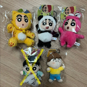 짱구 4종 & 맹구 인형 키링 새상품