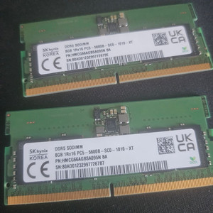 노트북 램카드 DDR5 8GB *2 (16GB)