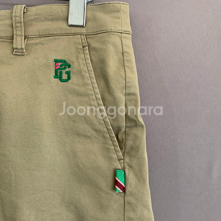 1 파리게이츠 골프 여성 자수 숏팬츠 스판 반바지--3