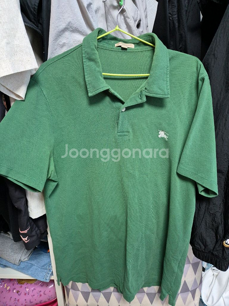 버버리 카라반팔티셔츠(L)--0