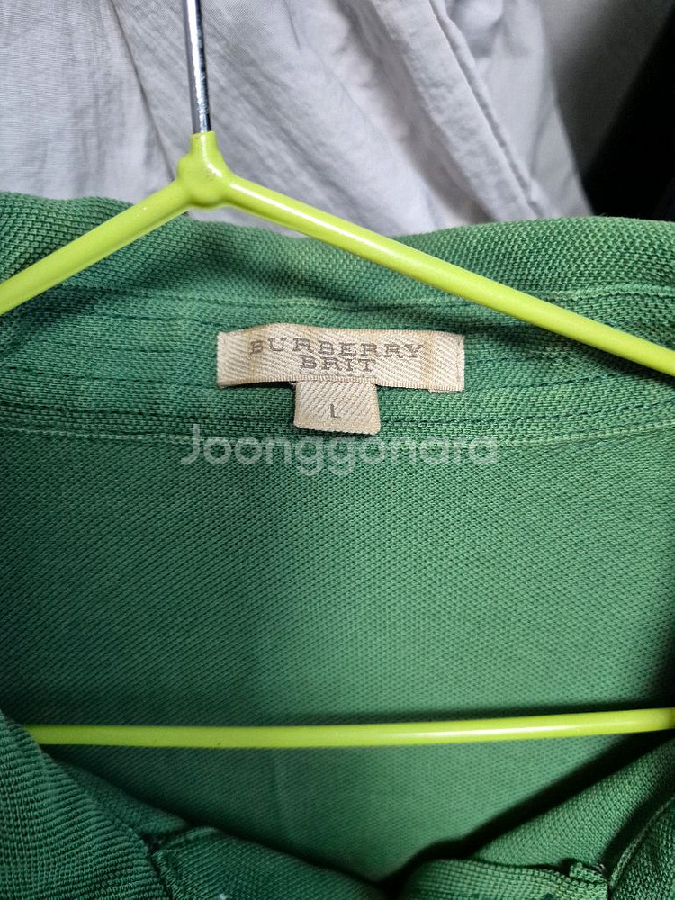 버버리 카라반팔티셔츠(L)--2