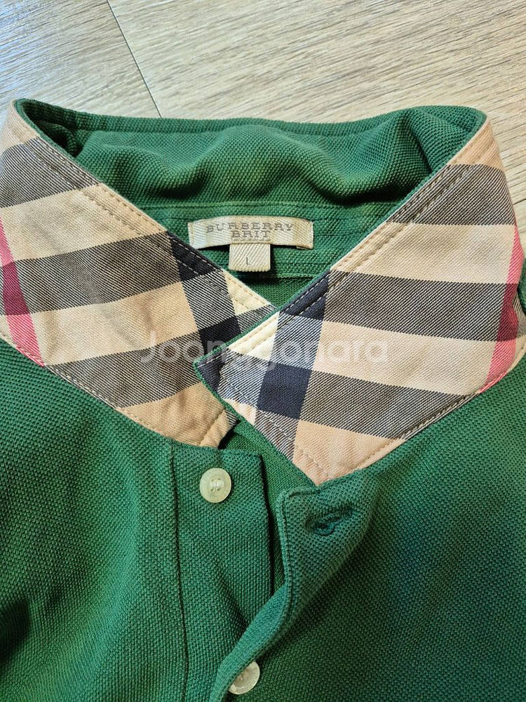 버버리 카라반팔티셔츠(L)--3