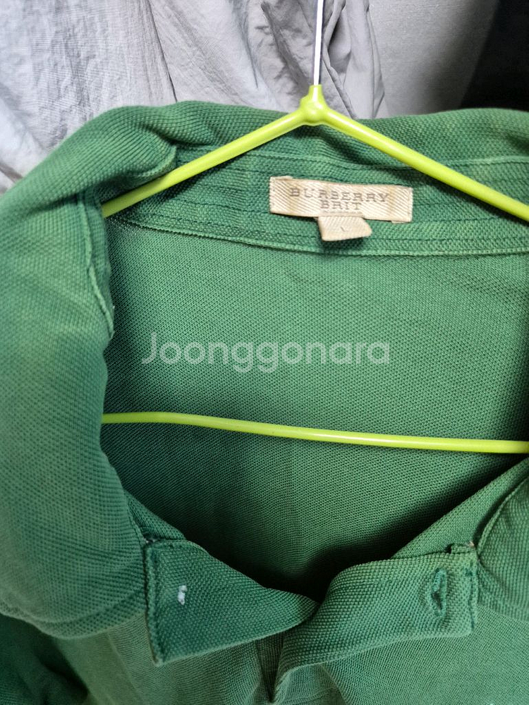 버버리 카라반팔티셔츠(L)--6