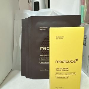 미개봉 새상품 ) 메디큐브 글루타치온 앰플+비타패드+케