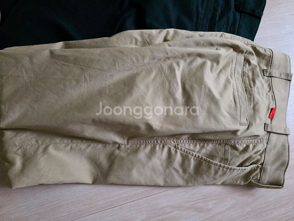 나이키 드라이핏 면 긴바지 남색 베이지색--1