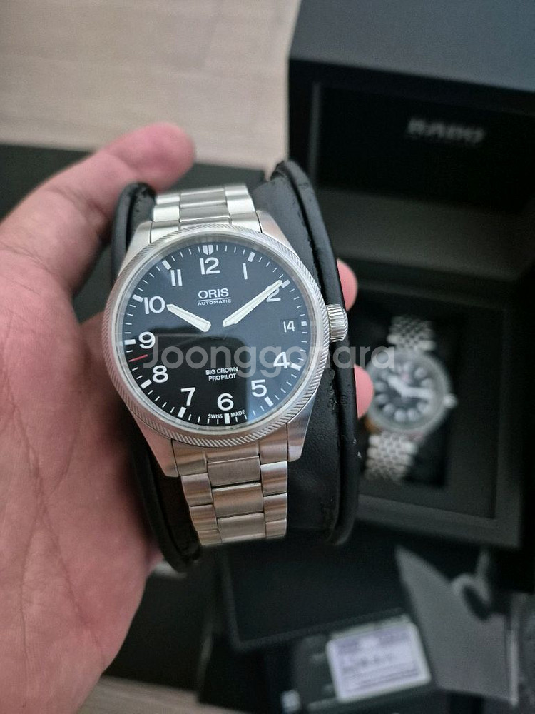 라도 캡틴쿡 42mm 오리스 빅크라운 프로파일럿 41m--1